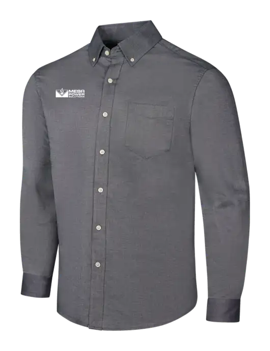 Dark Grey SuperPro Oxford Shirt w/Mesa Solutions Logo