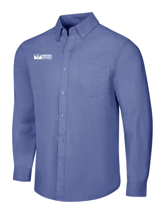 Navy SuperPro Oxford Shirt w/Mesa Solutions Logo