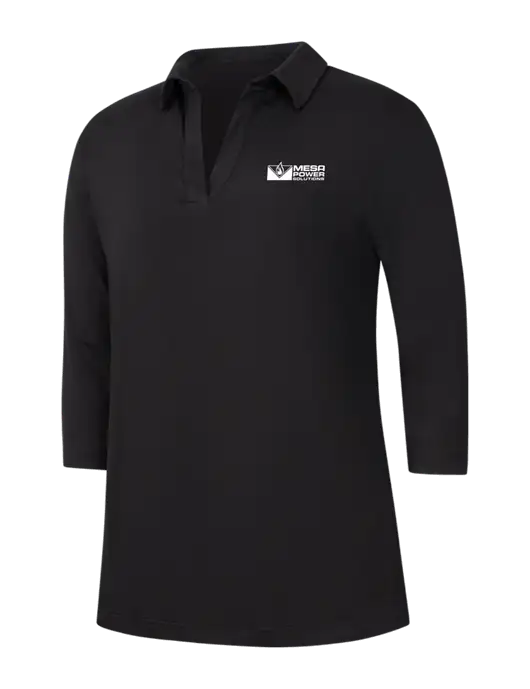 Womens Black Luxe Knit Tunic w/Mesa Solutions Logo