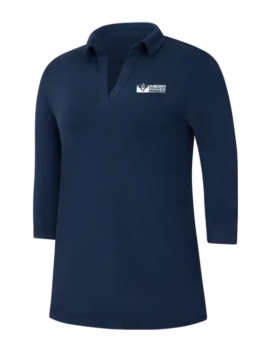 Navy Womens Luxe Knit Tunic w/Mesa Solutions Logo