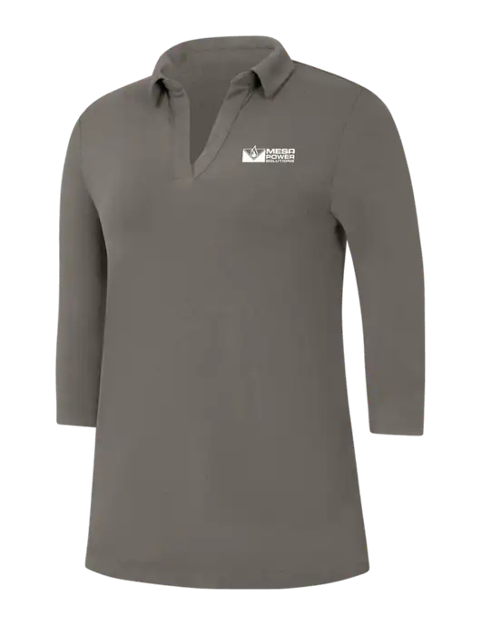Womens Dark Grey Luxe Knit Tunic w/Mesa Solutions Logo