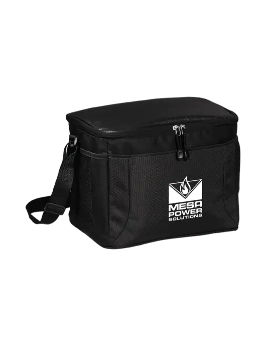 12 Can Black/Black Cube Cooler  w/Mesa Solutions Logo