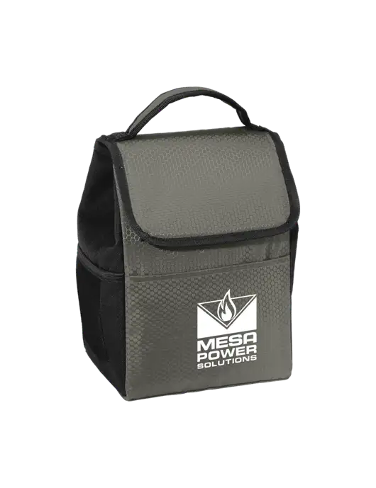 Lunch Bag Grey/Black Cooler w/Mesa Solutions Logo