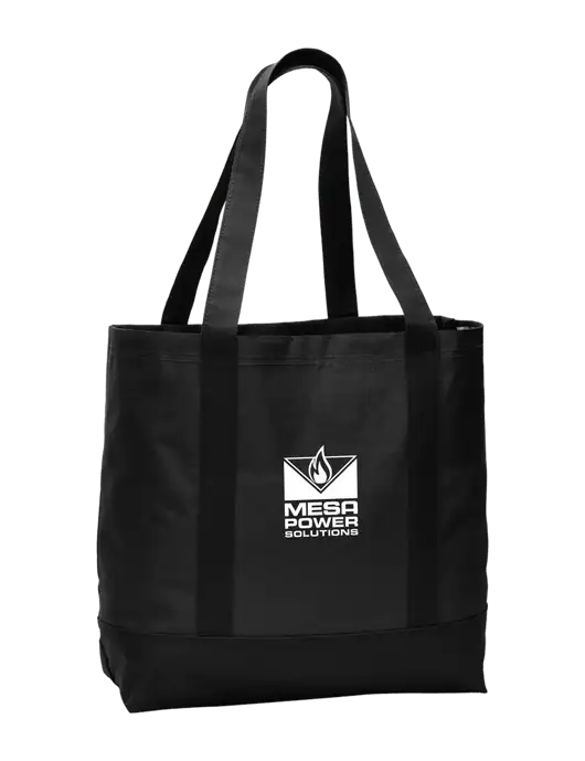 Carryall Black/Black Day Tote w/Mesa Solutions Logo