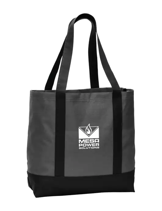 Carryall Charcoal/Black Day Tote Dark w/Mesa Solutions Logo