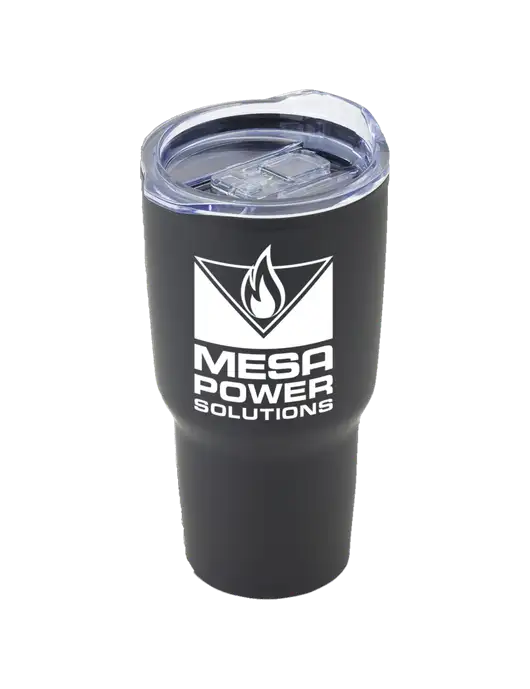 Odyssey Black 30 oz Travel Tumbler w/Mesa Solutions Logo