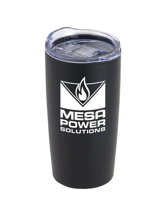 Olympus Black 20 oz Tumbler w/Mesa Solutions Logo