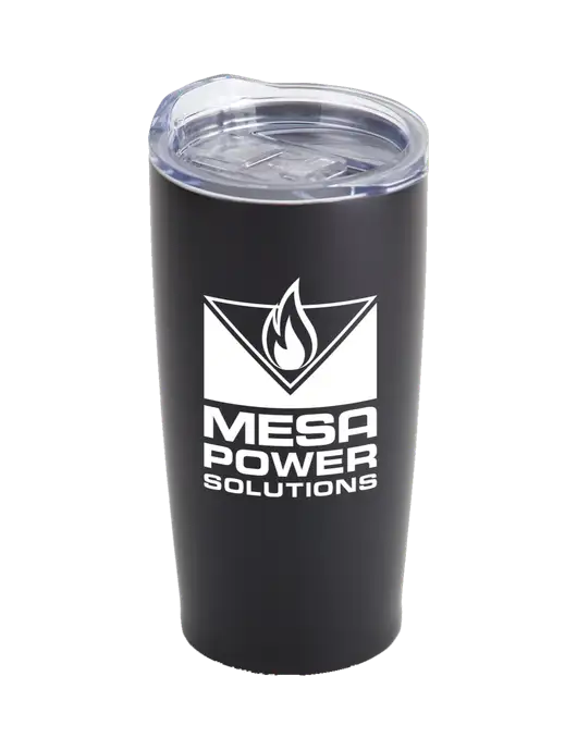 Society Black 20 oz Insulated Tumbler w/Mesa Solutions Logo