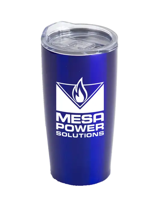 Society Blue 20 oz Insulated Tumbler w/Mesa Solutions Logo