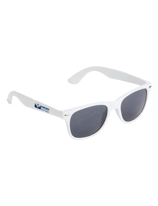 Daytona White Sunglasses w/Mesa Solutions Logo