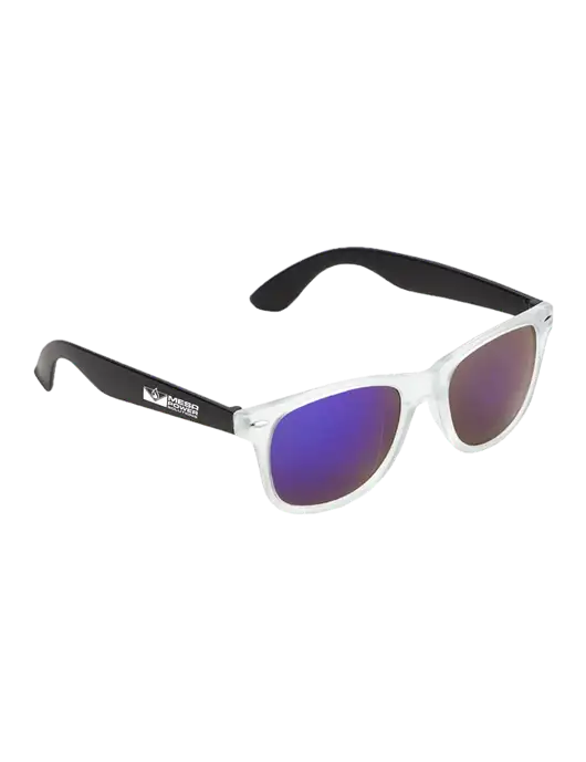 Key West Black Mirrored Sunglasses w/Mesa Solutions Logo