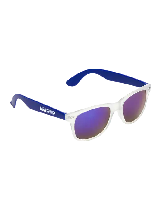 Key West Blue Mirrored Sunglasses w/Mesa Solutions Logo