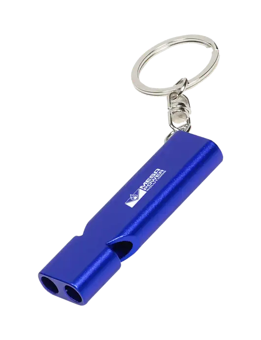 Quick Alert Blue Safety Whistle w/Mesa Solutions Logo