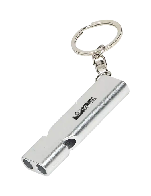 Quick Alert Silver Safety Whistle w/Mesa Solutions Logo