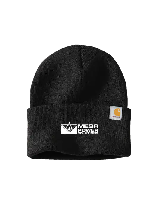 Carhartt Black Watch Cap 2.0 w/Mesa Solutions Logo