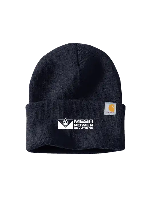 Carhartt Navy Watch Cap 2.0 w/Mesa Solutions Logo