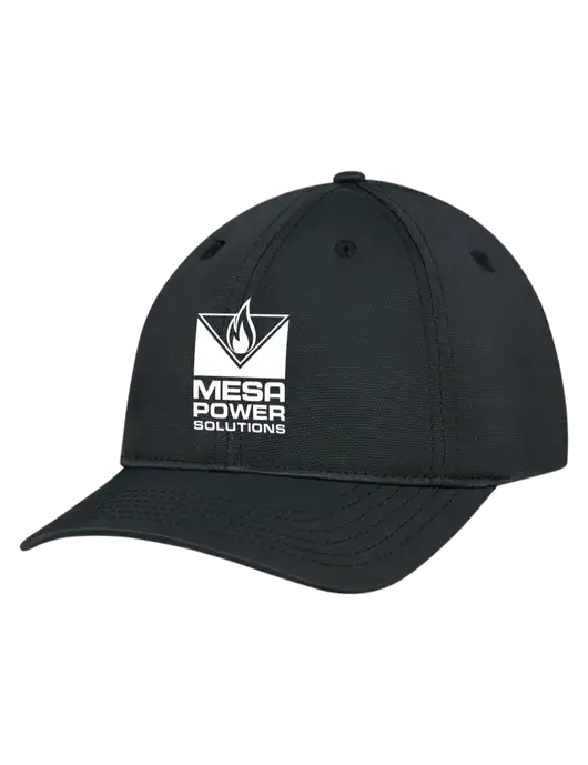 Black Nylon Twill Performance Cap w/Mesa Solutions Logo