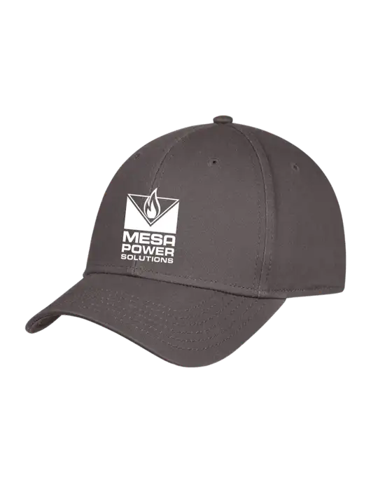 Charcoal Structured Cap Hook & Loop w/Mesa Solutions Logo