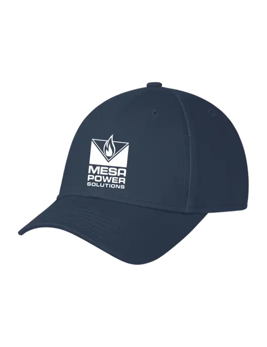 Navy Structured Cap Hook & Loop w/Mesa Solutions Logo