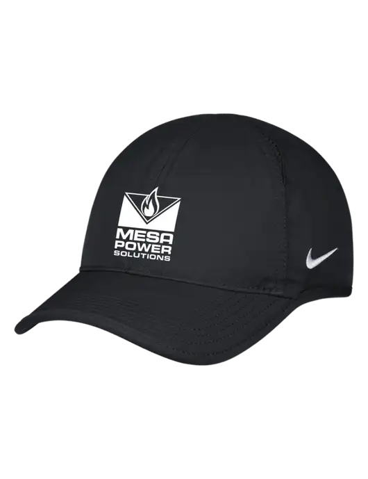 Nike Black Featherlight Cap w/Mesa Solutions Logo