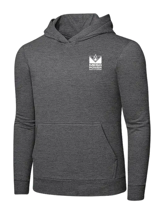 Graphite Heather 7.8. oz Ring Spun Hooded Sweatshirt w/Mesa Solutions Logo
