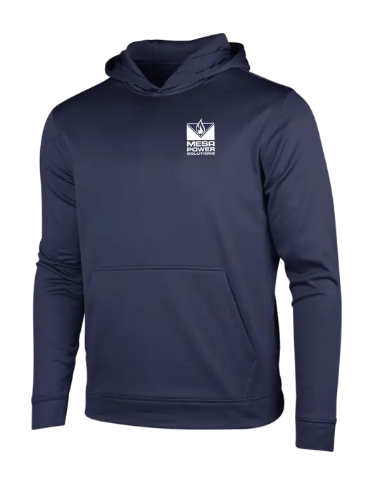 Navy Sport-Wick Fleece Hooded Pullover w/Mesa Solutions Logo