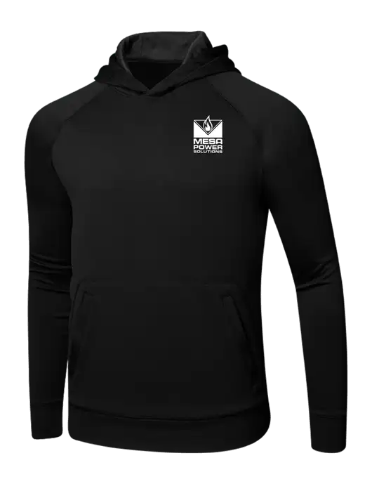 Tech Black Fleece Hooded Sweatshirt w/Mesa Solutions Logo