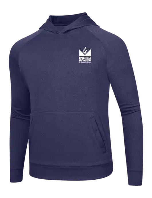 Tech True Navy Fleece Hooded Sweatshirt w/Mesa Solutions Logo