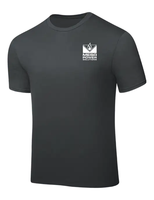 Dark Grey PosiCharge Competitor Tee w/Mesa Solutions Logo