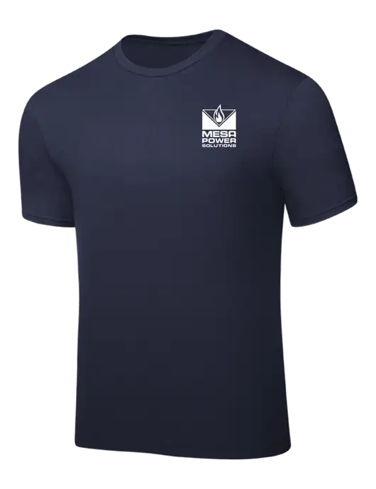 Navy PosiCharge Competitor Tee w/Mesa Solutions Logo