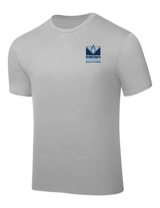 Silver PosiCharge Competitor Tee w/Mesa Solutions Logo