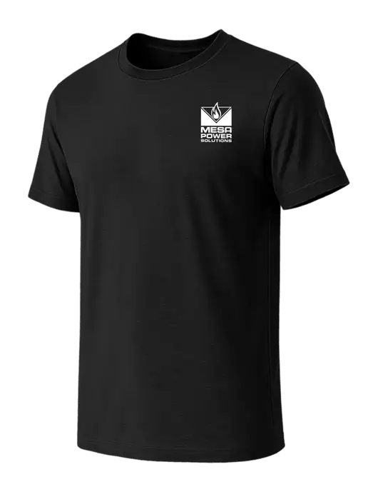 BELLA+CANVAS Black CVC Short Sleeve Tee w/Mesa Solutions Logo