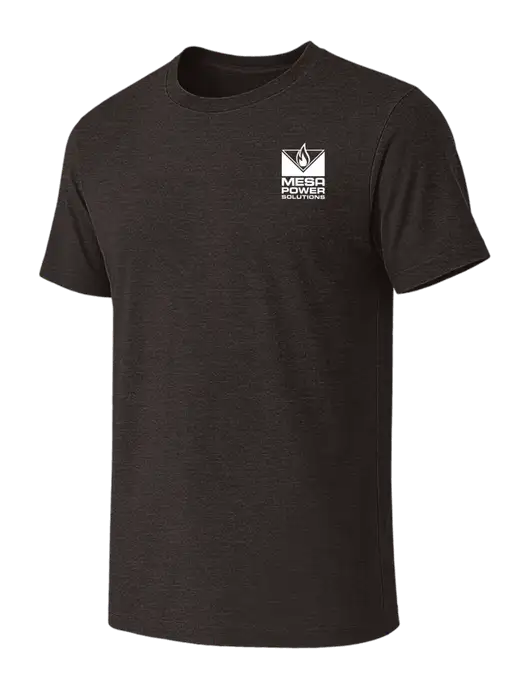 BELLA+CANVAS Dark Grey Heather CVC Short Sleeve Tee w/Mesa Solutions Logo