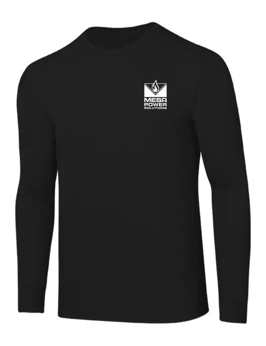 Core Blend Black Long Sleeve Tee w/Mesa Solutions Logo