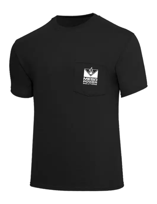 Core Blend Black Pocket T-Shirt w/Mesa Solutions Logo