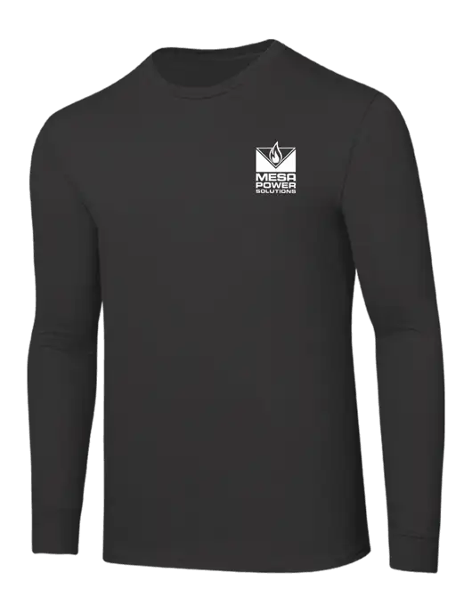 Core Blend Charcoal Grey Long Sleeve Tee w/Mesa Solutions Logo