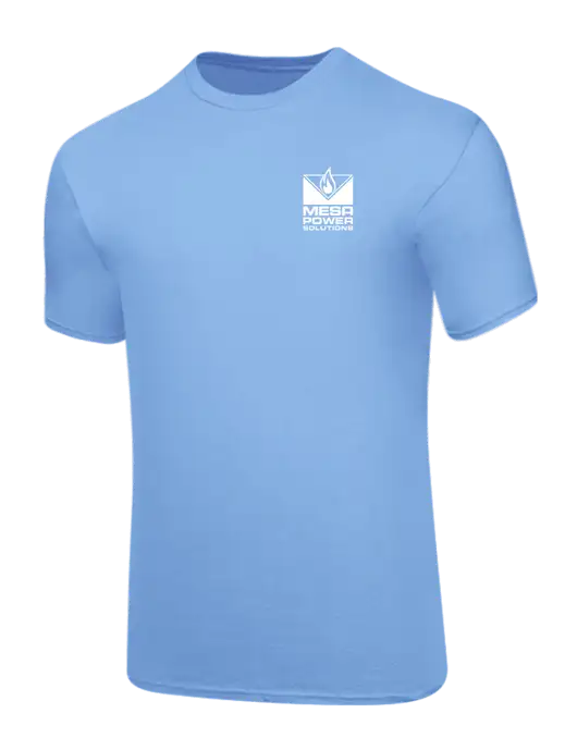 Core Blend Light Blue T-Shirt w/Mesa Solutions Logo