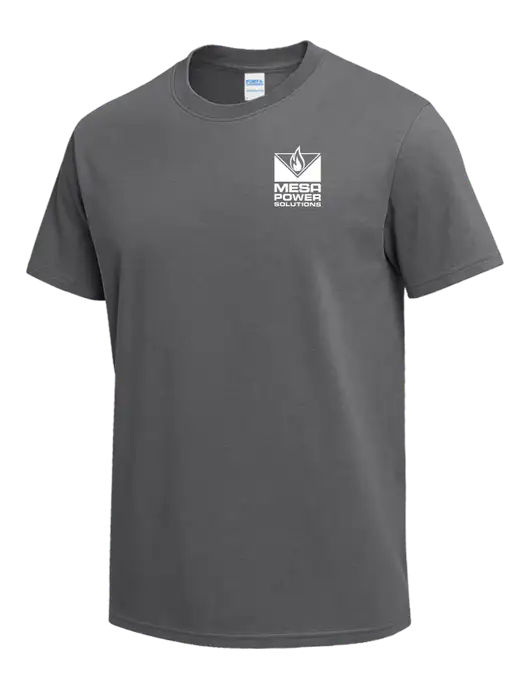 Medium Grey Heavyweight 6.1 oz T-Shirt w/Mesa Solutions Logo