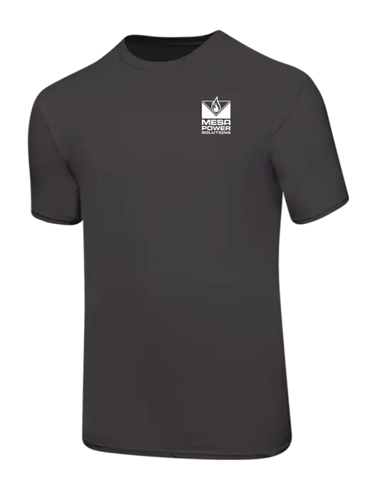 Ring Spun Charcoal 4.5 oz T-Shirt w/Mesa Solutions Logo