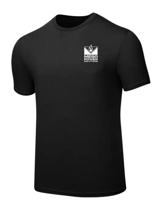 Seriously Soft Black T-Shirt w/Mesa Solutions Logo