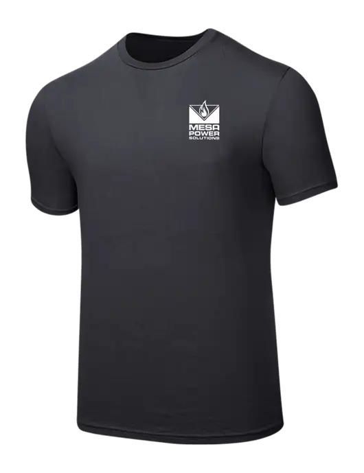 Seriously Soft Charcoal T-Shirt w/Mesa Solutions Logo