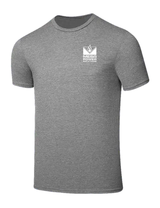 Seriously Soft Grey Frost T-Shirt w/Mesa Solutions Logo
