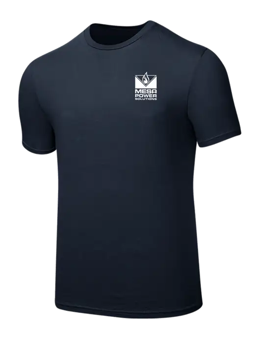 Seriously Soft Navy T-Shirt w/Mesa Solutions Logo