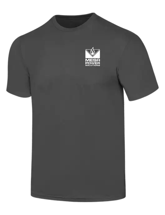 Simply Soft Charcoal 4.5oz  Poly/Combed Ring Spun Cotton T-Shirt w/Mesa Solutions Logo