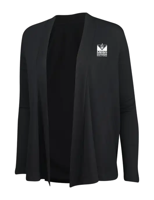Black Womens Concept Cardigan w/Mesa Solutions Logo