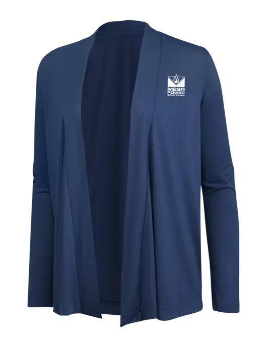 Dusty  Blue Womens Concept Cardigan w/Mesa Solutions Logo