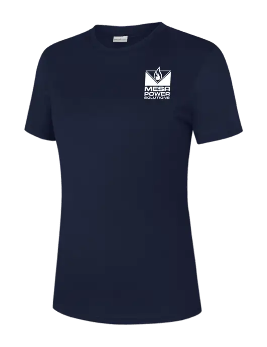 Womens Navy PosiCharge Competitor Tee w/Mesa Solutions Logo