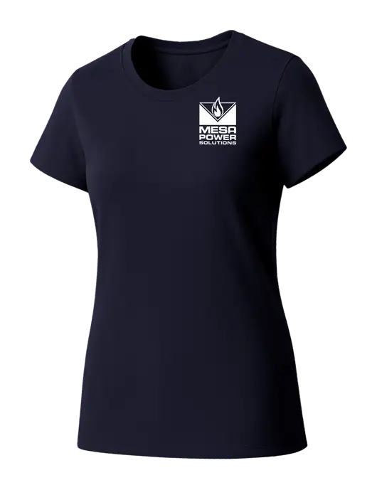 Womens Seriously Soft New Navy T-Shirt w/Mesa Solutions Logo